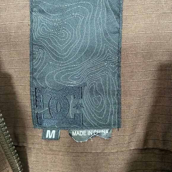 Y2K DC Shoes Mens Admiral Canvas Jacket Size M Utility Grunge Skater Patch Coat - Picture 6 of 12